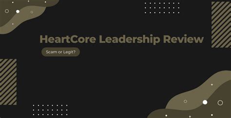 heartcore leadership scam.